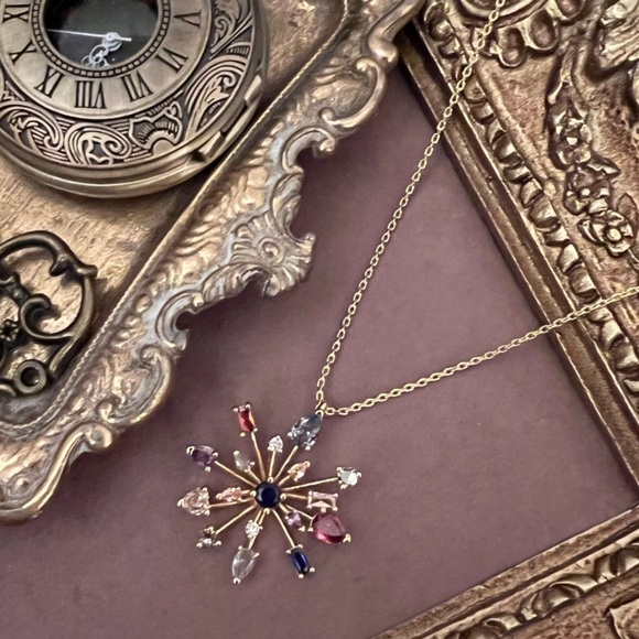 KATE SPADE • Firework Floral Pendant Necklace - Picture 4 of 4